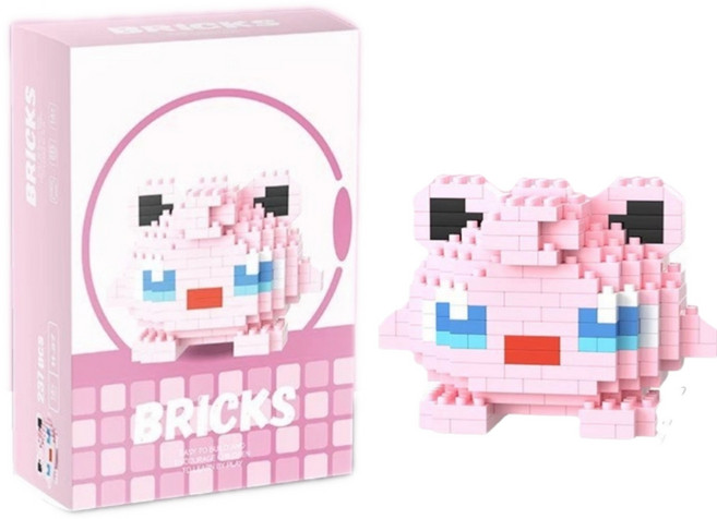 BRICKS 胖丁造型微型積木玩具, 1個, 圖13, 胖丁