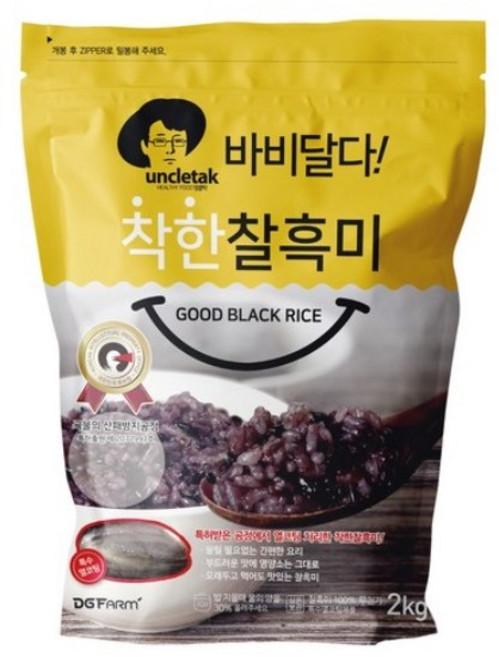 엉클탁 바비달다 착한 찰흑미, 2kg, 1개