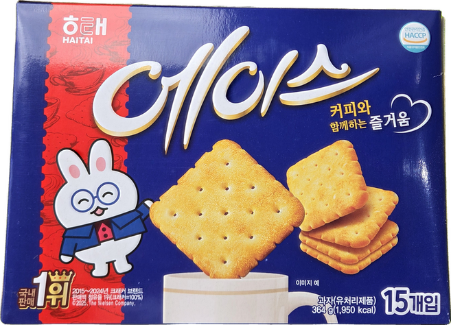 해태제과 에이스 과자, 364g, 9개