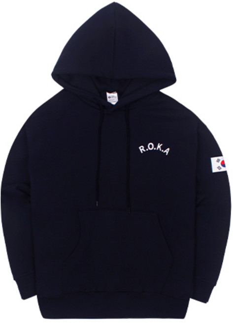 국산 코튼 ROKA 로카 후드티- 남여공용 커플 군인 로카티