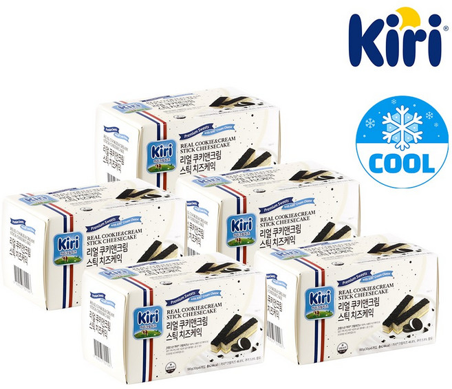 끼리 리얼스틱 치즈케익 쿠키앤크림 30g 6입 5BOX, 5박스, 180g