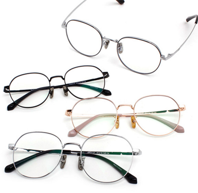 타투 그대로착용 TA2313T 티타늄 4컬러 블루라이트차단안경 금속테 남녀공용 tattoo+가죽케이스+안경수건