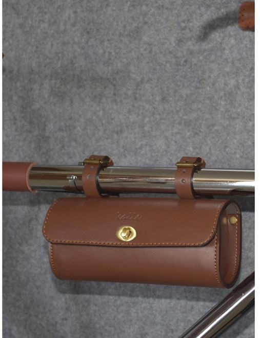 레트로 자전거가방 가죽 미니벨로 상업용, 브라운, 1개