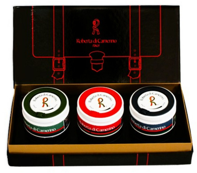 로베르타디까메리노 차량용 방향제 3종 세트, 화이트 머스크+오션 브리즈+블랙 체리, 1세트