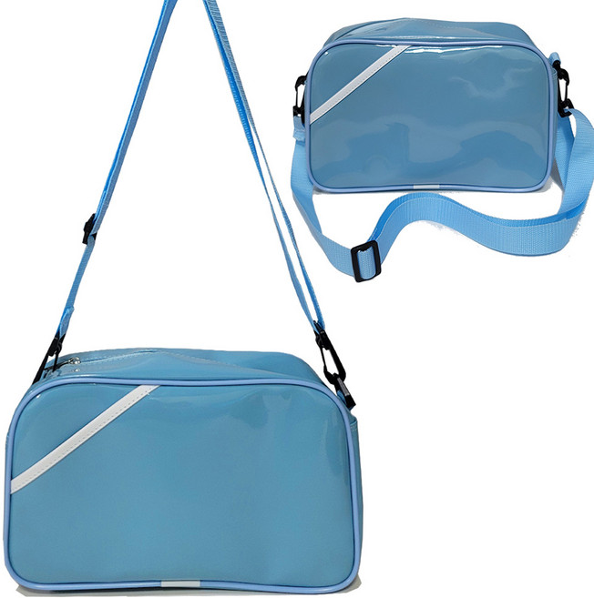 국내생산 에나멜 아동용 어린이 수영가방 방수 크로스백 C559, blue, 1개