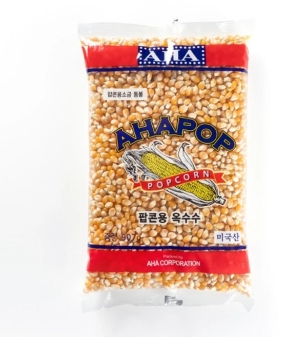 아하 팝콘용 옥수수 907g 소금동봉 씨즈닝 솔트 안주 - 쿠팡