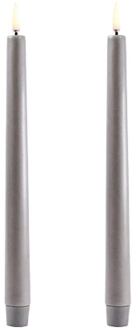 우유니 LED 클래식 테이퍼드 캔들 25cm 4colors, 그레이