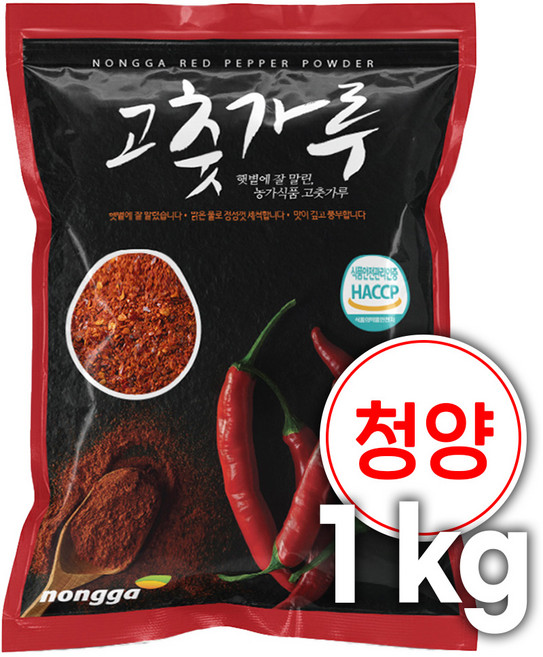 국내산 태양초 햇고춧가루 충북 제천 청양 매운맛 김치용, 1개, 1kg
