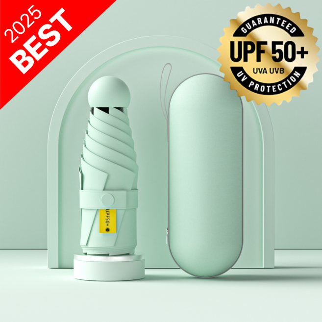 다살래 초경량 미니 UV차단 암막 양우산 자외선 차단 UPF50