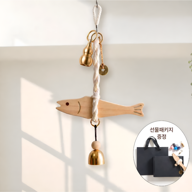 호복 천연소나무 액막이명태 재물운 행운, 원목