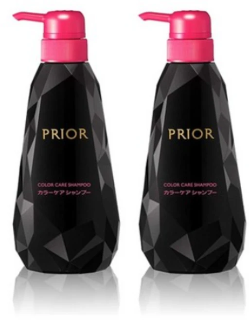 시세이도 프리올 프리오르 컬러 케어 블랙 샴푸 400ml 2개 - 쿠팡