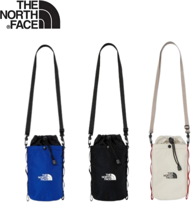 국내매장판 노스페이스 물통 가방 보틀 핸드폰 등산 보냉 물병 파우치 보조 주머니 가방, 1개