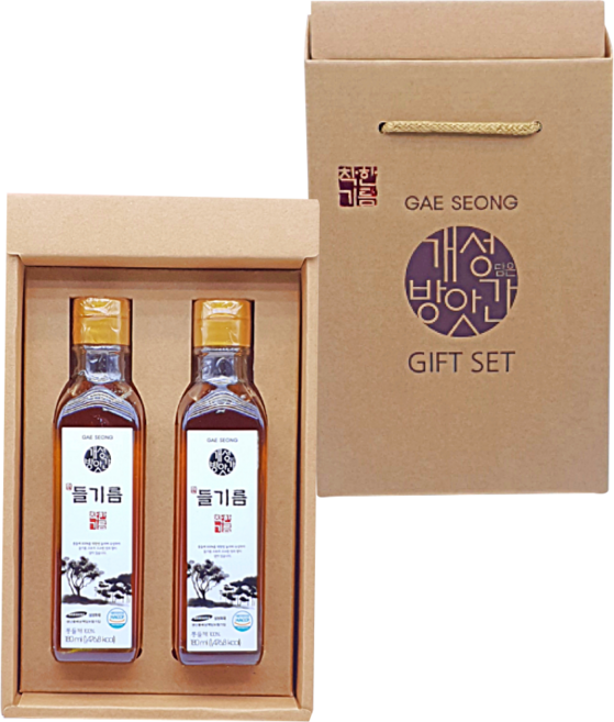 개성방앗간 들기름 2입 선물세트 (2병), 2개, 180ml