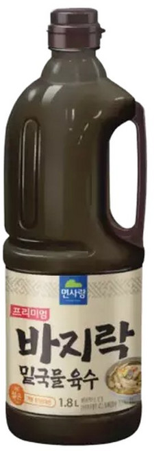 원씨푸드 면사랑 프리미엄 바지락 밑국물 육수 1.8L 칼국수 해물육수 찌개 업소용, 1개