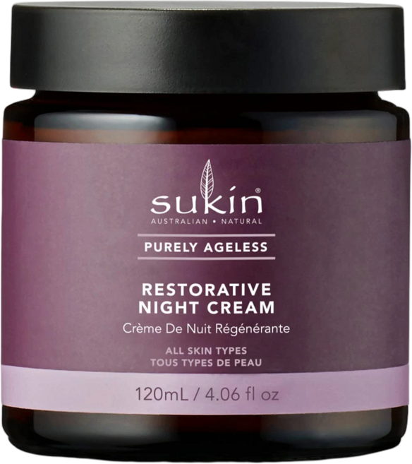호주 수킨 sukin 퓨얼리 에이지리스 리스트레이티브 나이트 크림, 1개, 120ml