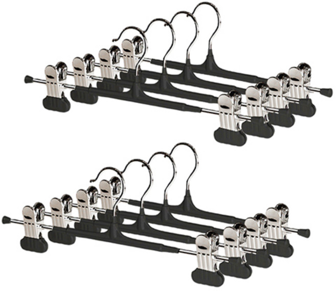 메종드리빙 넓은집게 [업그레이드] 프리미엄 고리회전 논슬립 나노코팅 고급형 튼튼한 치마 바지걸이, 30개, 카본 블랙