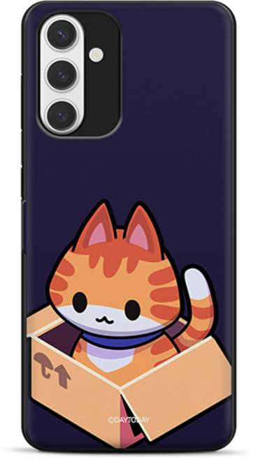 갤럭시A35 케이스 박스 냥이 마그네틱 카드 범퍼