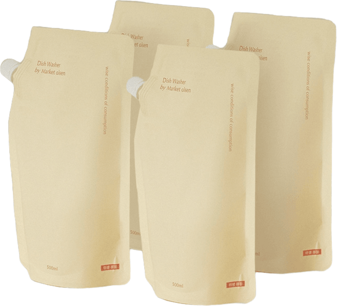 마켓올슨 대용량 주방세제 리필형, 500ml 4개
