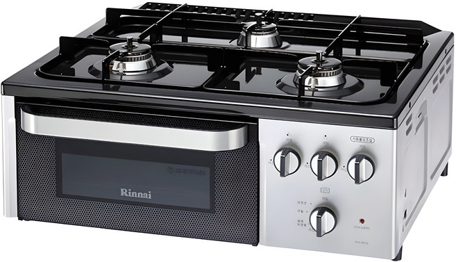 린나이 스마트센서 3구그릴 가스레인지 자가설치, RTR-E3100, LNG