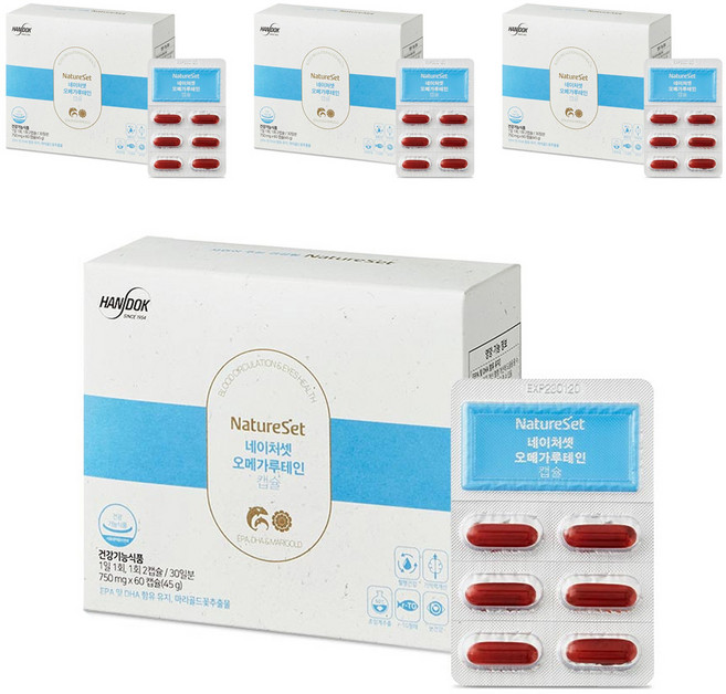 네이처셋 오메가 루테인 캡슐 4개월, 60정, 4개월분