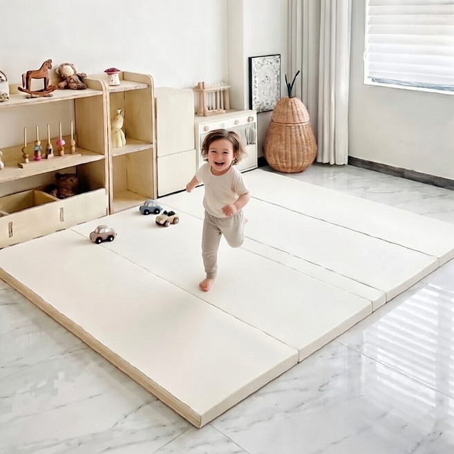 베네베네 유아 아기 거실 4cm 향균 무무 폴더매트 200X140 놀이방 층간소음 매트
