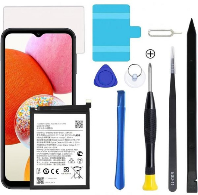 갤럭시 S21 배터리 삼성 교체용 전문 수리 도구 키트 포함, Galaxy A14