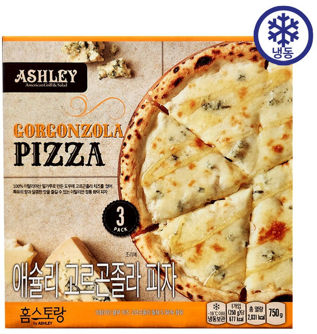 애슐리 고르곤졸라 화덕피자 250gx3 코스트코 간편, 250g, 3개