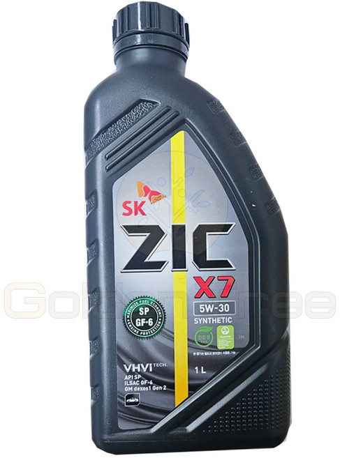 골든트리 SK 지크 X7 가솔린 합성 엔진오일 1L 휘발유 LPG 겸용 5W-30, 1개