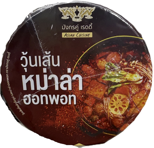 태국 컵라면 인스턴트 빈버미셀리 마라 핫팟 플레이버 /Thai Instant vermicelli mala hot pot flavor, 6개