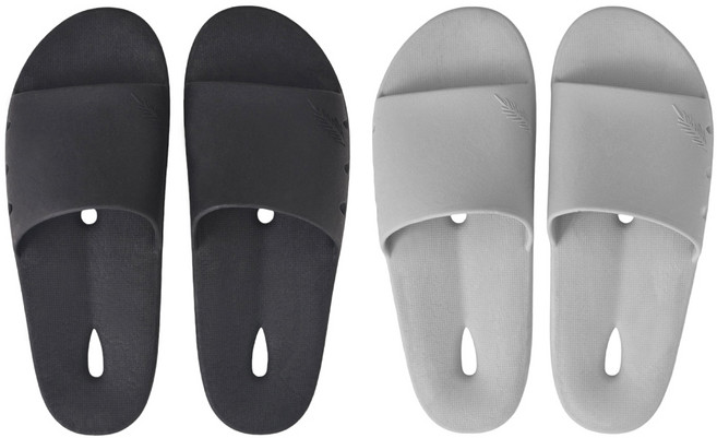 1+1 국산 호텔 발편한 미끄럼방지 다용도 거실 화장실 욕실화 슬리퍼, 1개, 차콜+그레이