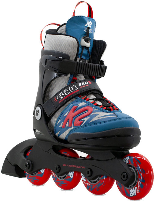 K2 아동용 인라인스케이트 - 에디 프로 블루 - 4종 사은품 증정 + 인라인 파우치, 1개