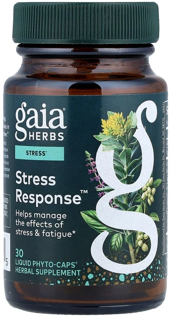 가이아 허브 Gaia Herbs 스트레스 해소 30 식물성 액상 Phyto Caps, 1개, 30정 - 쿠팡