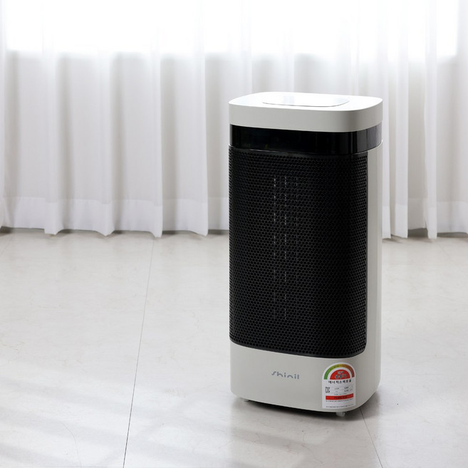 신일 PTC 입체난방 리모컨 스탠드형 전기히터, SEH-L3300GY, 없음