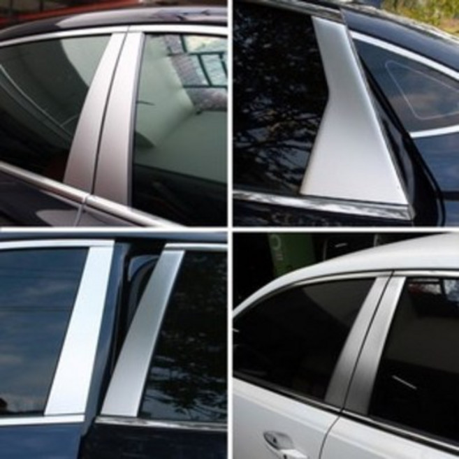 금창 스텐기둥몰딩/ B필러커버/ 현대차종모음, 제네시스 BH(~13년) 6P