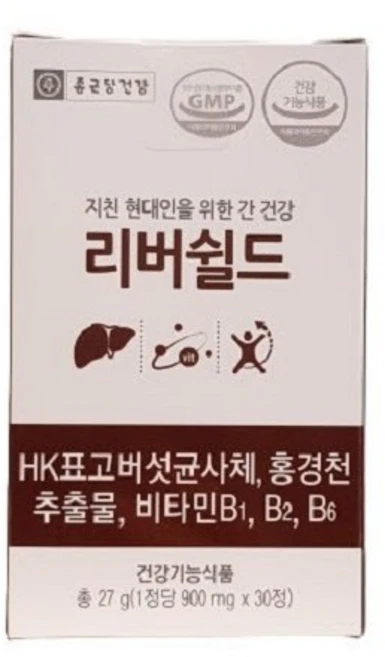종근당건강 리버쉴드 간 건강식품 900mg x 30정 1개월분, 1개 - 쿠팡