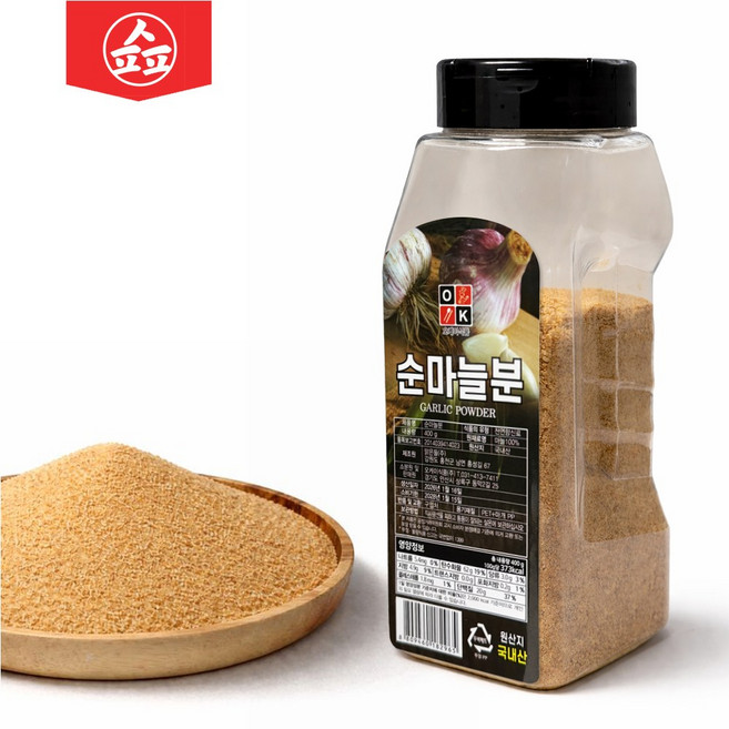 순수 100% 국내산 마늘분말 무첨가, 1개, 400g