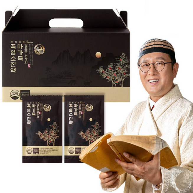 100% 국내산 김오곤원장 프리미엄 마가목 흑염소진액 30포 보양식 엑기스 자연방목 액기스, 70ml, 30개