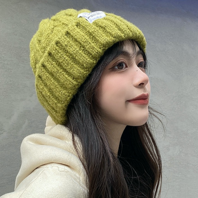 베델루스 겨울 꽈배기 비니 모자 따뜻한 니트 방한모자