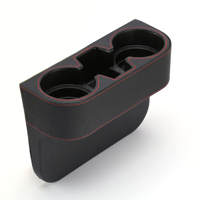 YMB 차량용 컵홀더 트레이 사이드포켓 수납함 (2구), 1개