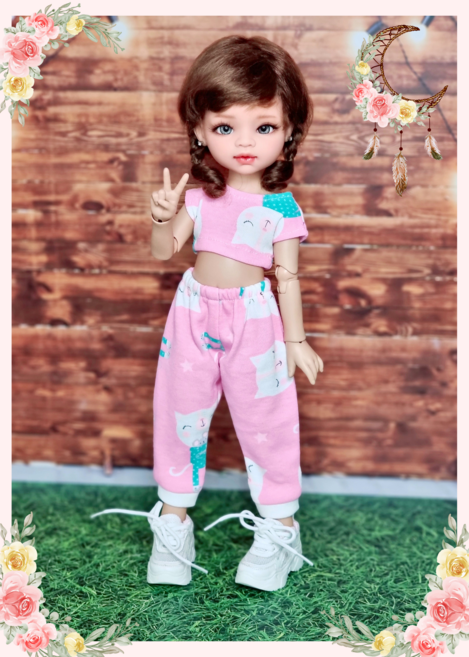 파올라레이나32cm USD26cm 도리스돌30cm ( 쁘띠 크롭트레이닝 세트 ) bjd 구체관절 인형옷 <완제품>, 1개, USD 26cm