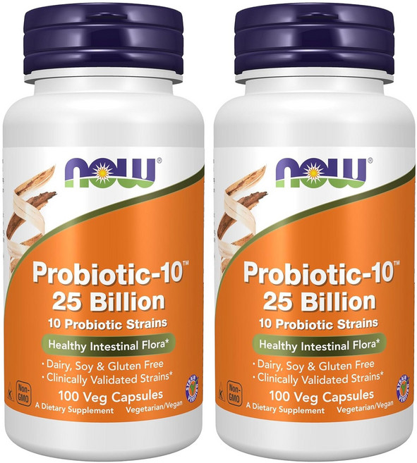 나우푸드 프로바이오틱-10 유산균 250억 베지 캡슐, 100정, 2개