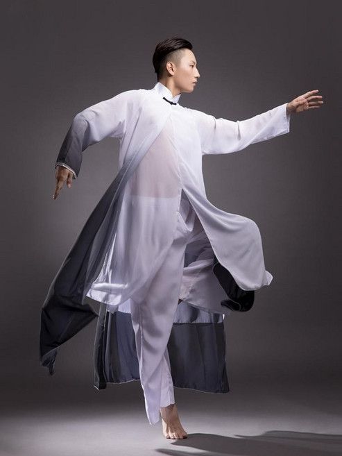 DURI 도포 그라데이션 남자 전통 무대 공연 무용복 사극 선비 두루마기 남성 개량 한복