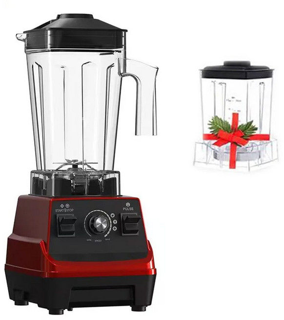 스마트 타이머 미리 프로그램 믹서기 믹서 착즙기 푸드 프로세서 아이스 스무디 분쇄기, Red, 110V, AU 플러그
