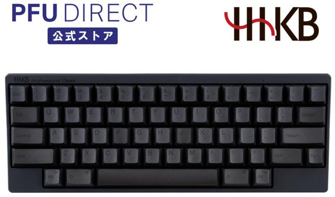PFU 해피해킹 클래식 키보드 영어배열 프로페셔널 PD-KB401, 적축, -, 블랙