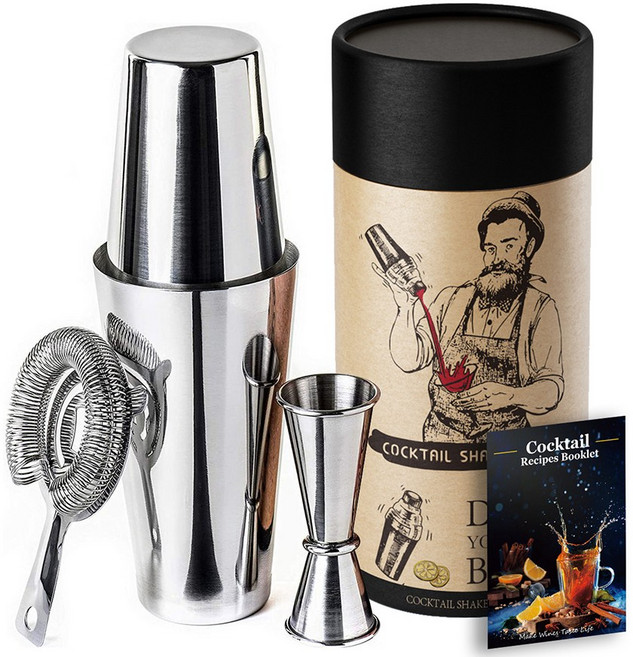 홈텐딩 올인원 칵테일 만들기 쉐이커세트 입문자 키트, 단품