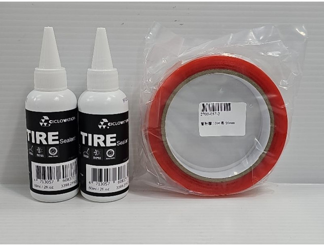 SCHWALBE DOC BLUE 500ml 無內胎式外胎專用補胎液 無內胎式外胎 管胎 無內胎 內胎都可以灌, 1個, 管胎雙面膠*1卷+馳興補胎液60ml*2