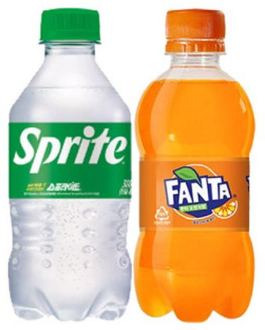 스프라이트 환타 오렌지 300ml 2종 각 12입 총 24입, 24개