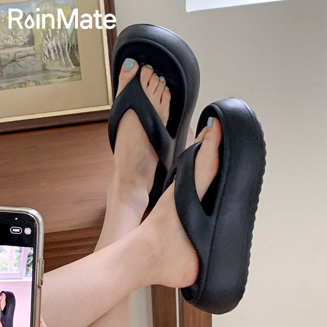 레인메이트 키높이 5cm 통굽 쪼리 슬리퍼