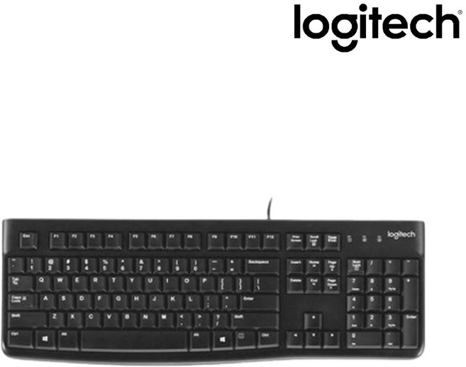 로지텍 USB 유선 일반형 키보드, 블랙, K120 로지텍코리아 정품