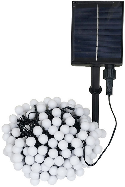 진성 태양광 LED 200 앵두전구 줄조명 트리등 22m 구슬전구 트리장식 정원장식 정원등, 200앵두-노랑색, 1개